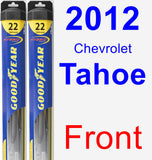 Front Wiper Blade Pack for 2012 Chevrolet Tahoe - Hybrid