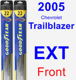 Front Wiper Blade Pack for 2005 Chevrolet Trailblazer EXT - Hybrid