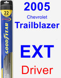 Driver Wiper Blade for 2005 Chevrolet Trailblazer EXT - Hybrid