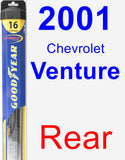 Rear Wiper Blade for 2001 Chevrolet Venture - Hybrid