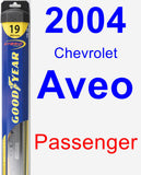 Passenger Wiper Blade for 2004 Chevrolet Aveo - Hybrid
