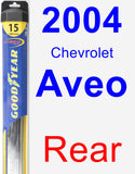 Rear Wiper Blade for 2004 Chevrolet Aveo - Hybrid