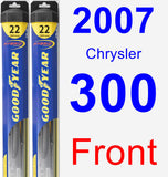 Front Wiper Blade Pack for 2007 Chrysler 300 - Hybrid