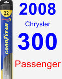 Passenger Wiper Blade for 2008 Chrysler 300 - Hybrid