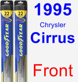 Front Wiper Blade Pack for 1995 Chrysler Cirrus - Hybrid