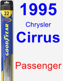 Passenger Wiper Blade for 1995 Chrysler Cirrus - Hybrid