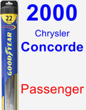 Passenger Wiper Blade for 2000 Chrysler Concorde - Hybrid