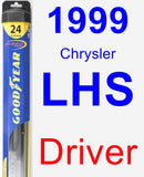 Driver Wiper Blade for 1999 Chrysler LHS - Hybrid