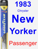 Passenger Wiper Blade for 1983 Chrysler New Yorker - Hybrid