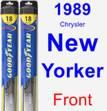 Front Wiper Blade Pack for 1989 Chrysler New Yorker - Hybrid