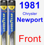 Front Wiper Blade Pack for 1981 Chrysler Newport - Hybrid