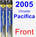 Front Wiper Blade Pack for 2005 Chrysler Pacifica - Hybrid