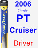 Driver Wiper Blade for 2006 Chrysler PT Cruiser - Hybrid