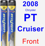 Front Wiper Blade Pack for 2008 Chrysler PT Cruiser - Hybrid