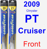 Front Wiper Blade Pack for 2009 Chrysler PT Cruiser - Hybrid