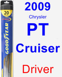 Driver Wiper Blade for 2009 Chrysler PT Cruiser - Hybrid