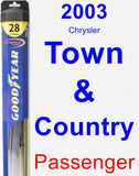 Passenger Wiper Blade for 2003 Chrysler Town & Country - Hybrid