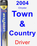 Driver Wiper Blade for 2004 Chrysler Town & Country - Hybrid