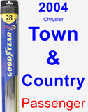 Passenger Wiper Blade for 2004 Chrysler Town & Country - Hybrid