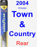 Rear Wiper Blade for 2004 Chrysler Town & Country - Hybrid