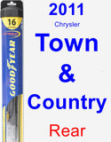 Rear Wiper Blade for 2011 Chrysler Town & Country - Hybrid