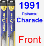 Front Wiper Blade Pack for 1991 Daihatsu Charade - Hybrid