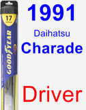 Driver Wiper Blade for 1991 Daihatsu Charade - Hybrid