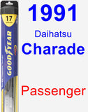 Passenger Wiper Blade for 1991 Daihatsu Charade - Hybrid