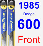 Front Wiper Blade Pack for 1985 Dodge 600 - Hybrid