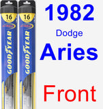 Front Wiper Blade Pack for 1982 Dodge Aries - Hybrid