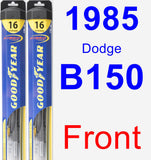 Front Wiper Blade Pack for 1985 Dodge B150 - Hybrid