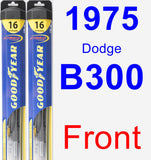 Front Wiper Blade Pack for 1975 Dodge B300 - Hybrid