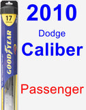 Passenger Wiper Blade for 2010 Dodge Caliber - Hybrid