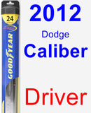 Driver Wiper Blade for 2012 Dodge Caliber - Hybrid