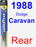 Rear Wiper Blade for 1988 Dodge Caravan - Hybrid