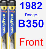 Front Wiper Blade Pack for 1982 Dodge B350 - Hybrid