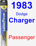 Passenger Wiper Blade for 1983 Dodge Charger - Hybrid