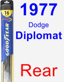 Rear Wiper Blade for 1977 Dodge Diplomat - Hybrid