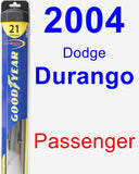 Passenger Wiper Blade for 2004 Dodge Durango - Hybrid
