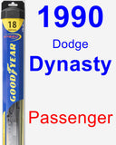 Passenger Wiper Blade for 1990 Dodge Dynasty - Hybrid