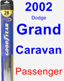 Passenger Wiper Blade for 2002 Dodge Grand Caravan - Hybrid