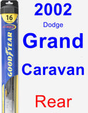 Rear Wiper Blade for 2002 Dodge Grand Caravan - Hybrid