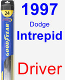 Driver Wiper Blade for 1997 Dodge Intrepid - Hybrid