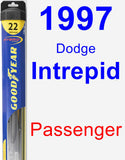 Passenger Wiper Blade for 1997 Dodge Intrepid - Hybrid