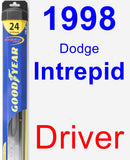 Driver Wiper Blade for 1998 Dodge Intrepid - Hybrid