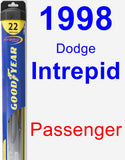 Passenger Wiper Blade for 1998 Dodge Intrepid - Hybrid