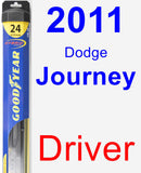 Driver Wiper Blade for 2011 Dodge Journey - Hybrid