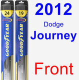 Front Wiper Blade Pack for 2012 Dodge Journey - Hybrid