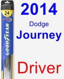 Driver Wiper Blade for 2014 Dodge Journey - Hybrid