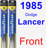 Front Wiper Blade Pack for 1985 Dodge Lancer - Hybrid